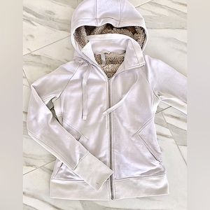 Athleta Trump fur lined hoodie, size small